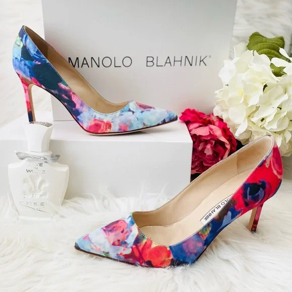 【SALE】MANOLO BLAHNIK BB FLAT 36 BBFLAT | Black Patent Leather Pointed Toe Flat Pumps